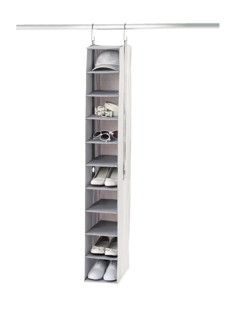 Neatfreak 10 Shelf Shoe Organizer Grey