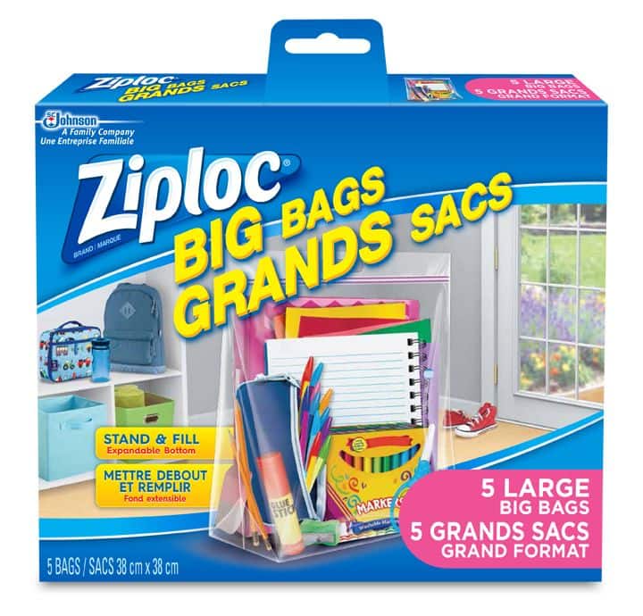 Ziploc Big Bags Large Storage Bags, 5-pk | Canadian Tire