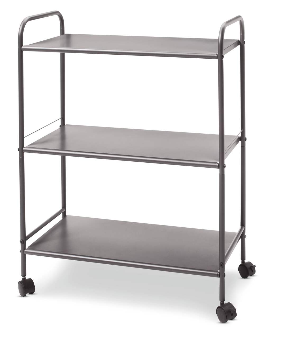 type A Radiant 3-Tier Utility Cart with Wheels, Grey