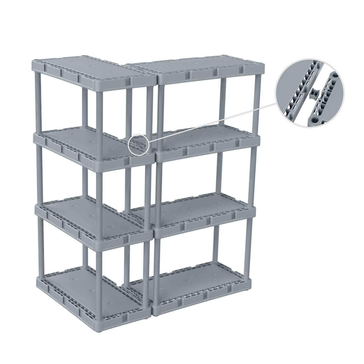 Blue hawk 4 tier shelving unit cheap