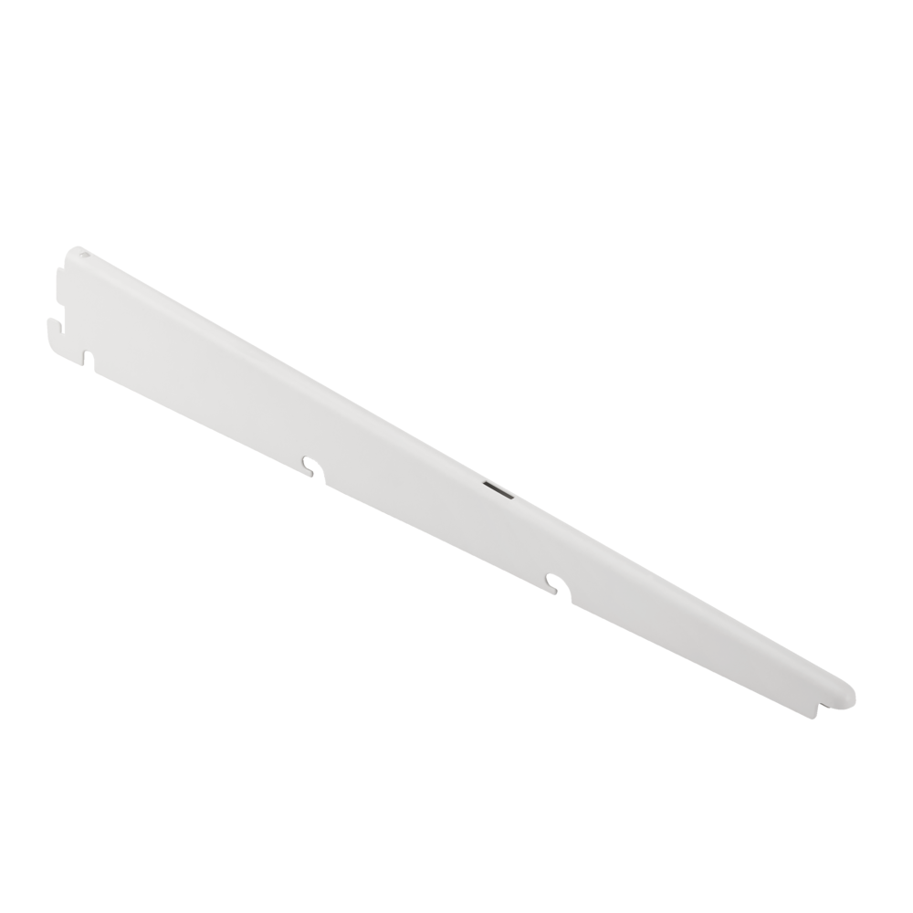 type A Double Track S-32 Wire Shelf Bracket, White, 17-in