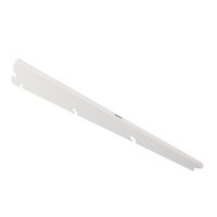 type A Double Track S-32 Wire Shelf Bracket, White, 17-in Back_Angled_Left