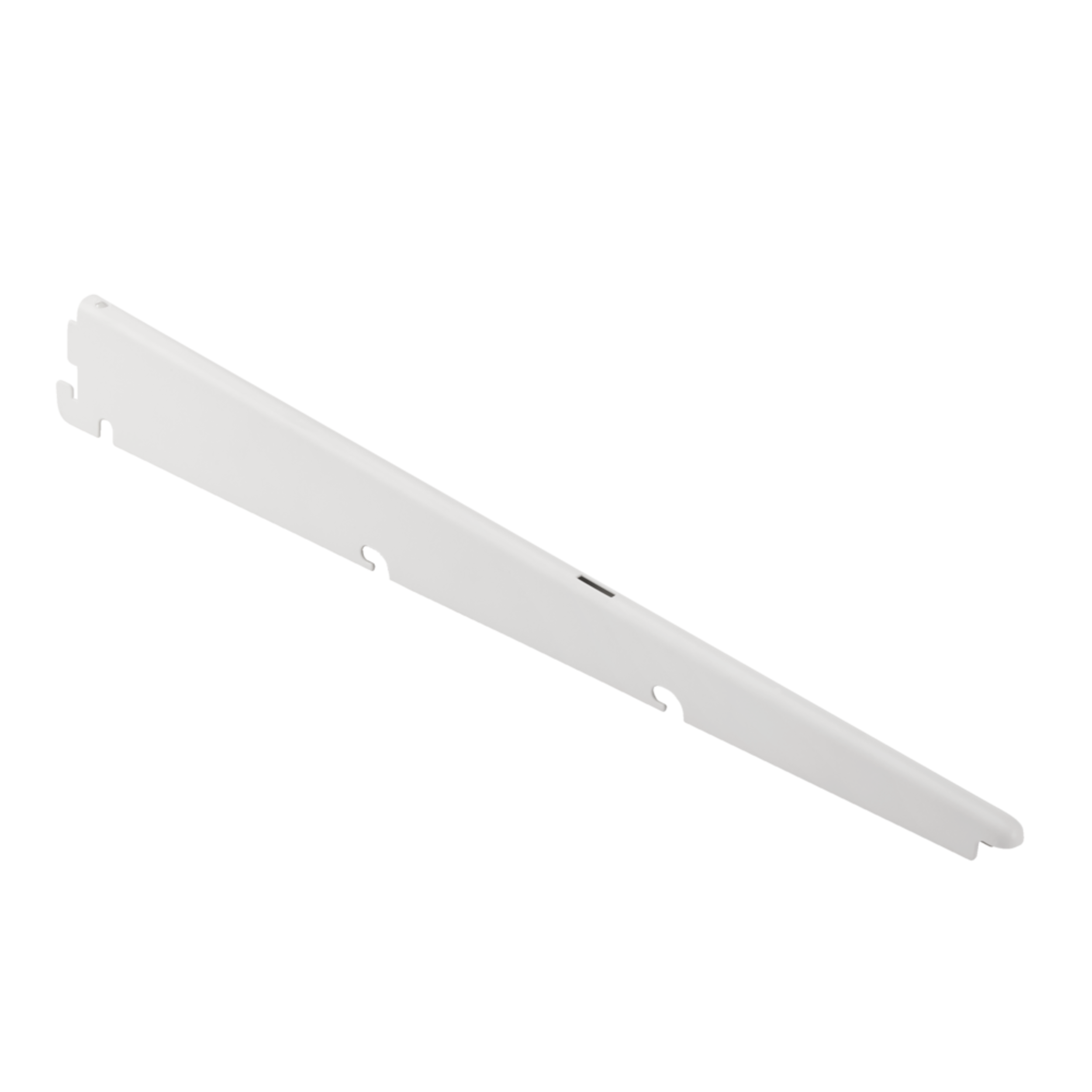 type A Double Track S-33 Shelf Bracket, White, 15-in Back_Angled_Left