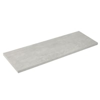 type A Floating Wall Shelf Board, Grey Concrete, 12 x 24-in Front_Three_Fourths_Angled_Right