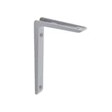 type A Medium-Duty Shelf Bracket, Grey, 4 x 6-in Back_Angled_Left