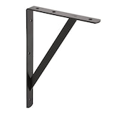 type A Heavy-Duty Shelf Bracket, Black, 11 x 16-in Back_Angled_Left
