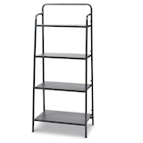 type A Align 4-Tier Vertical Folding Storage Rack Front_Angled_Left