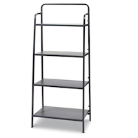 type A Align 4-Tier Vertical Folding Storage Rack Front_Angled_Left