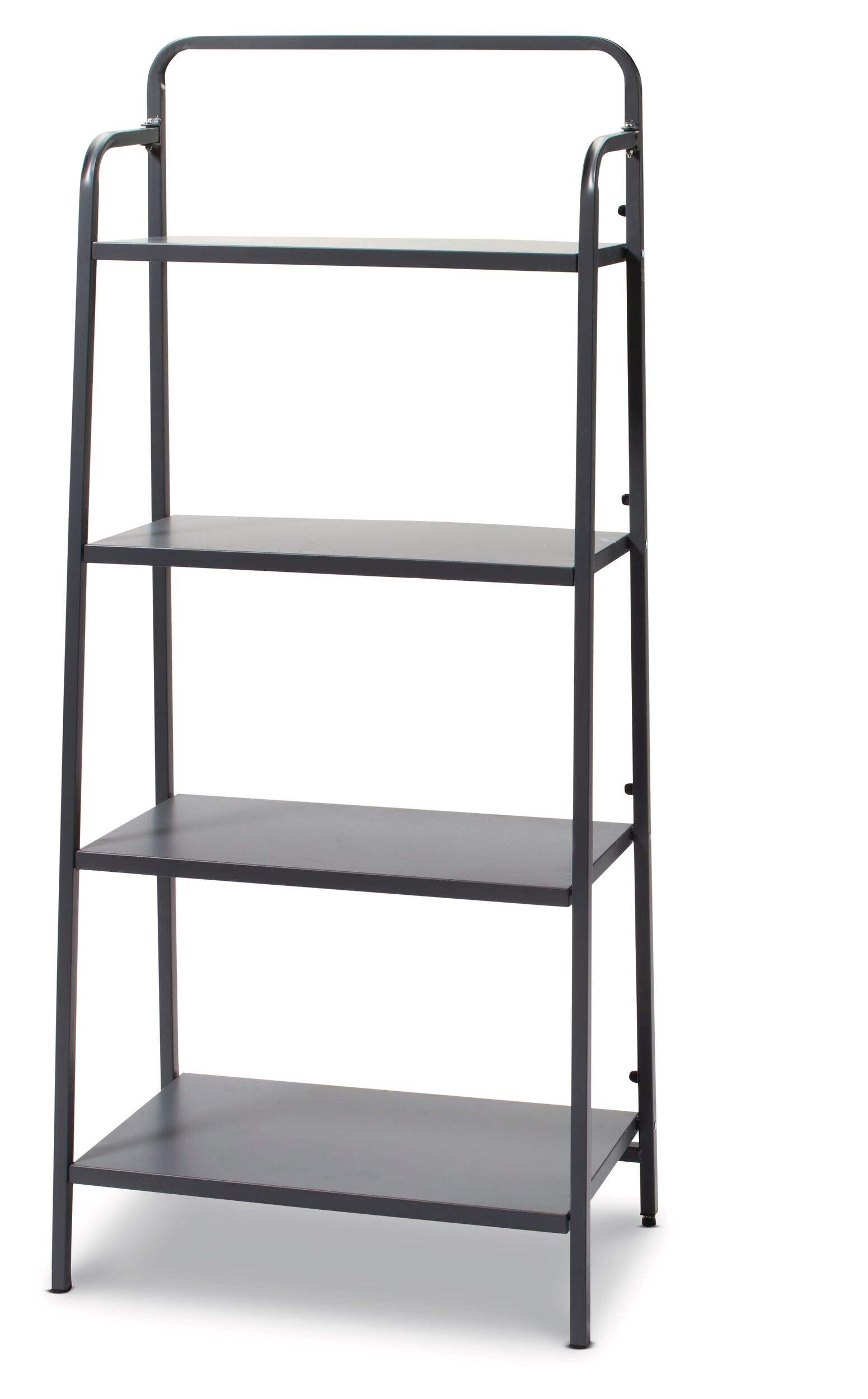 type A Align 4-Tier Vertical Folding Storage Rack Front_Angled_Left