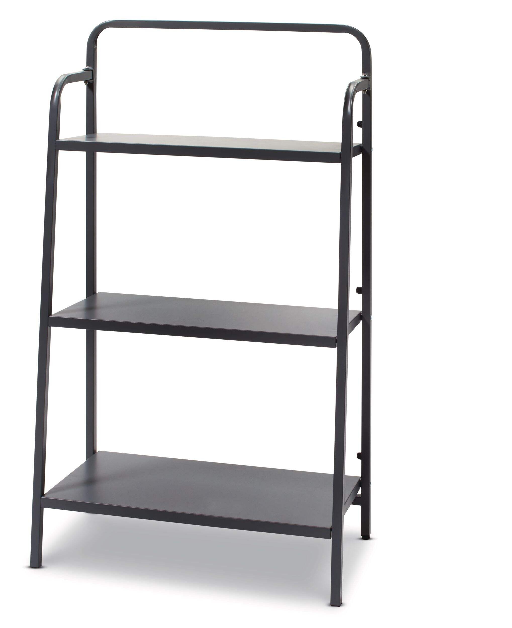 type A Align 3-Tier Vertical Folding Storage Rack Front_Angled_Left