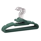 Cintres pivotants minces antidérapants pour enfants Type A, pin fumé, paq. 10 Front_Three_Fourths_Angled_Right