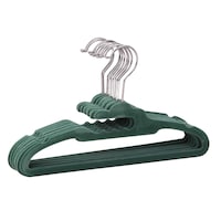 Type A Kids' Non-Slip Slim Swivel Hanger, Smoked Pine, 10-pk