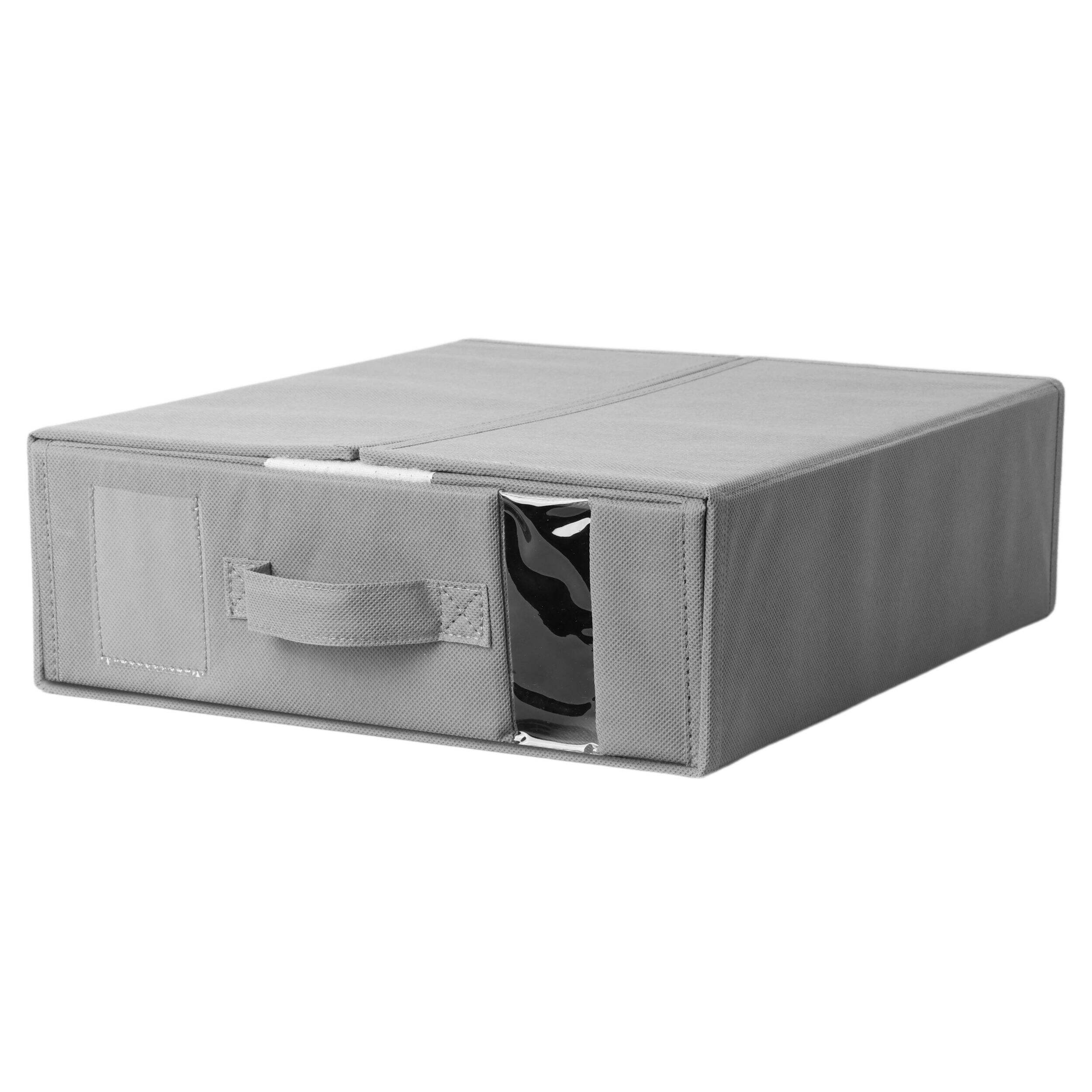 Type A Foldable Bed Sheet Set Organizer & Storage, Small Front_Three_Fourths_Angled_Left