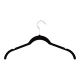 Cintres pivotants compacts en velours pour chemises Type A, couleurs variées, paq. 10 Front_Flat