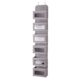 Type A Multi-Purpose 6-Pocket Over The Door Organizer Front_Three_Fourths_Angled_Left