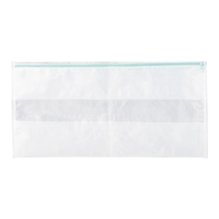 Type A Soft Waterproof Shoe Storage Bag, Collapsible, White Front_Flat
