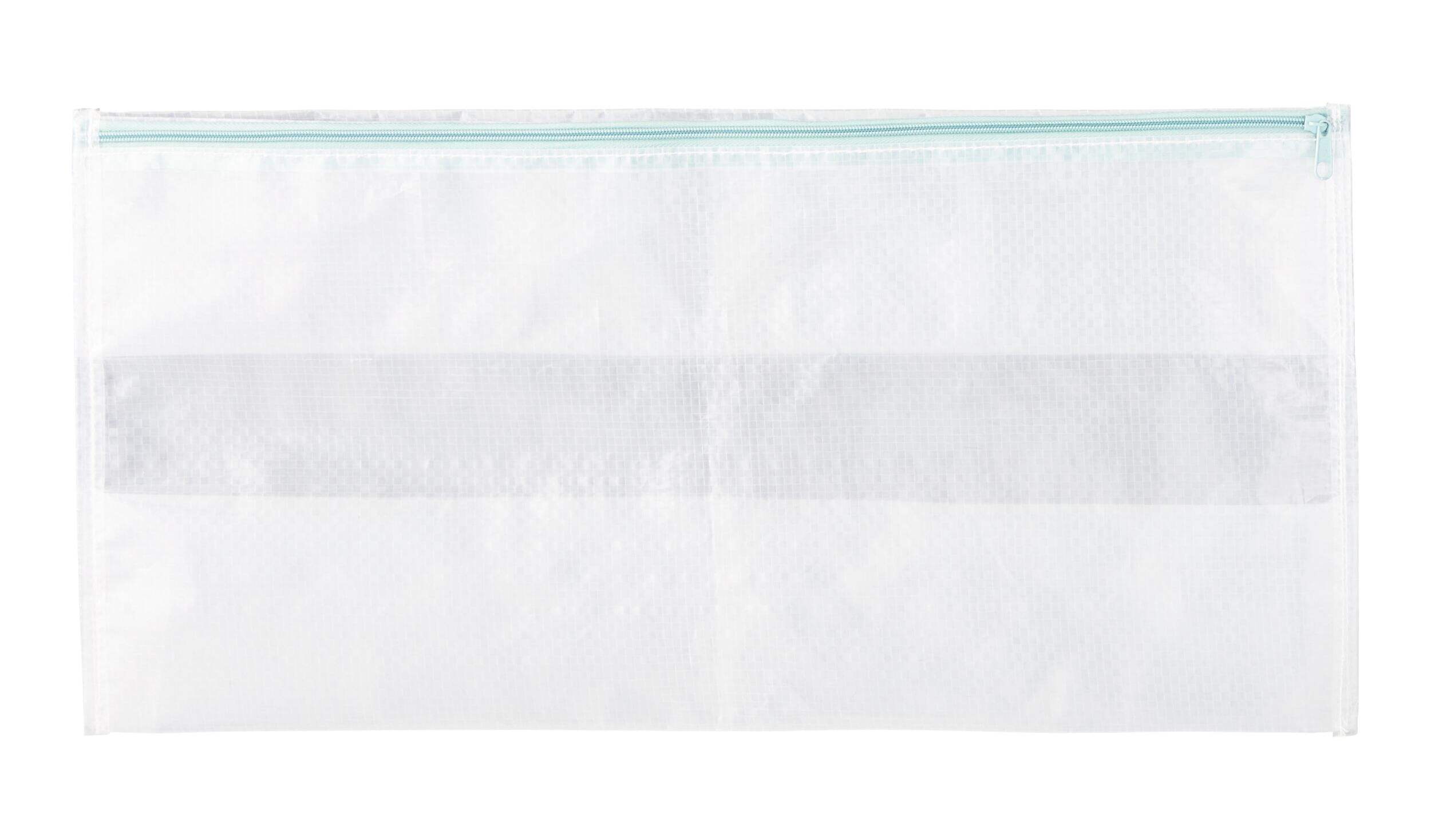 Sac de rangement étanche pliable en tissu doux pour chaussures Type A, blanc Front_Flat