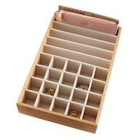 Type A Modular Bamboo Accessory Storage Tray