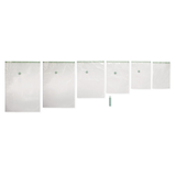 Type A Reusable Vacuum Seal Storage Bag Set with Pump, Multi-Size, 6-pk Front_Flat