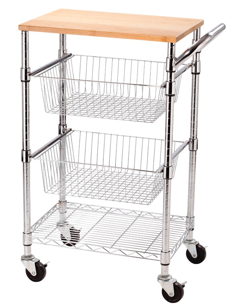 Kitchen Cart with Cutting Board Canadian Tire