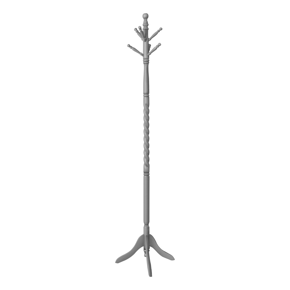Monarch Solid Wood Traditional Freestanding Coat Rack with 6 Hooks