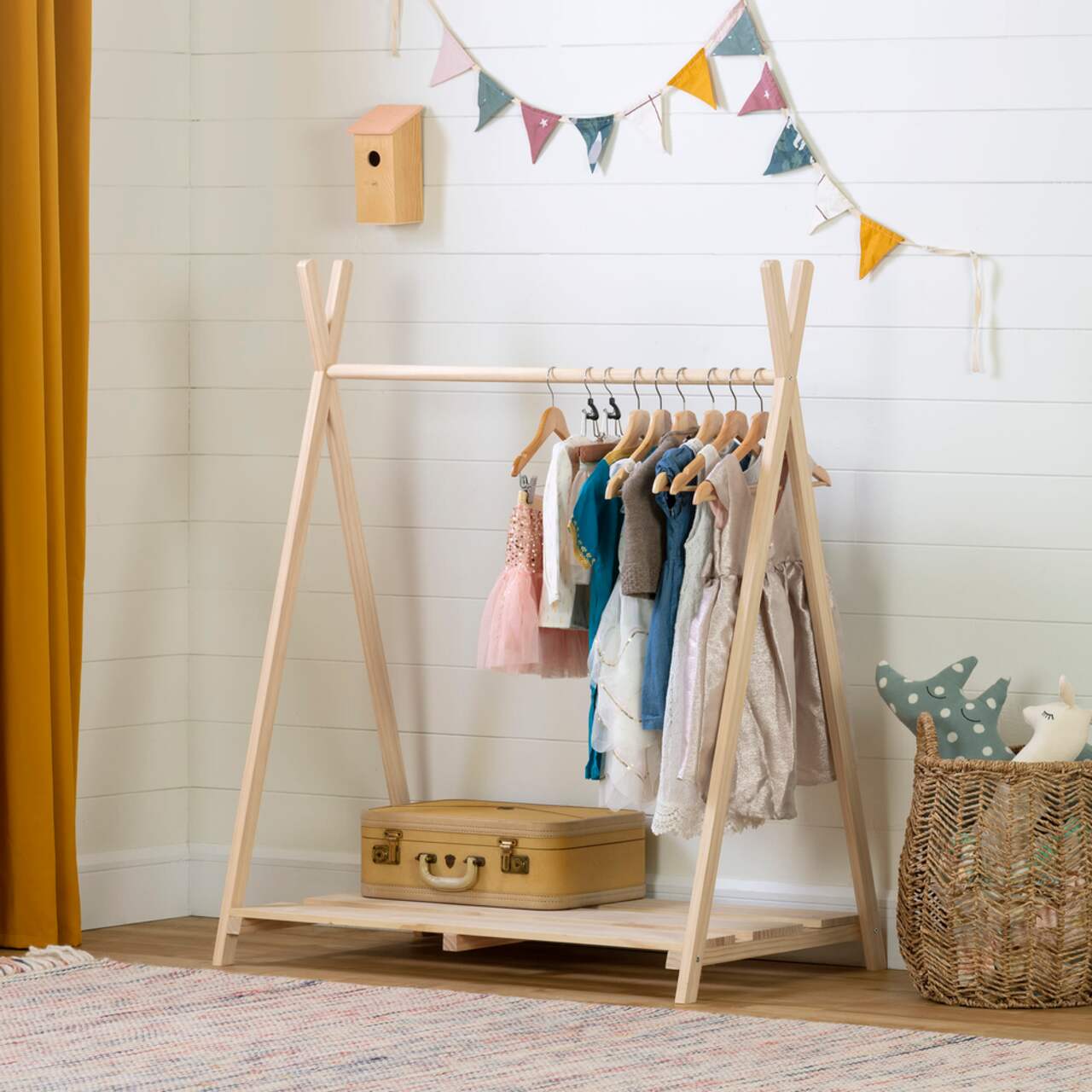 South Shore Sweedi Scandinavian Kid s Clothes Rack