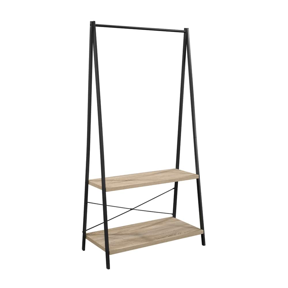 Sauder North Avenue Metal-Frame Wardrobe Rack, Charter Oak | Canadian Tire