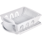 1pc Large Dish Drying Rack, Dish Racks For Kitchen Counter, Dish Drainer  Organizer With Utensil Holder, White Dish Drying Rack With Drain Board,  Kitch