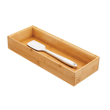 Type A Bamboo Drawer Organizer Tray/Box For Kitchen/Office/Home Storage, 15 x 6-in Front_Angled_Left