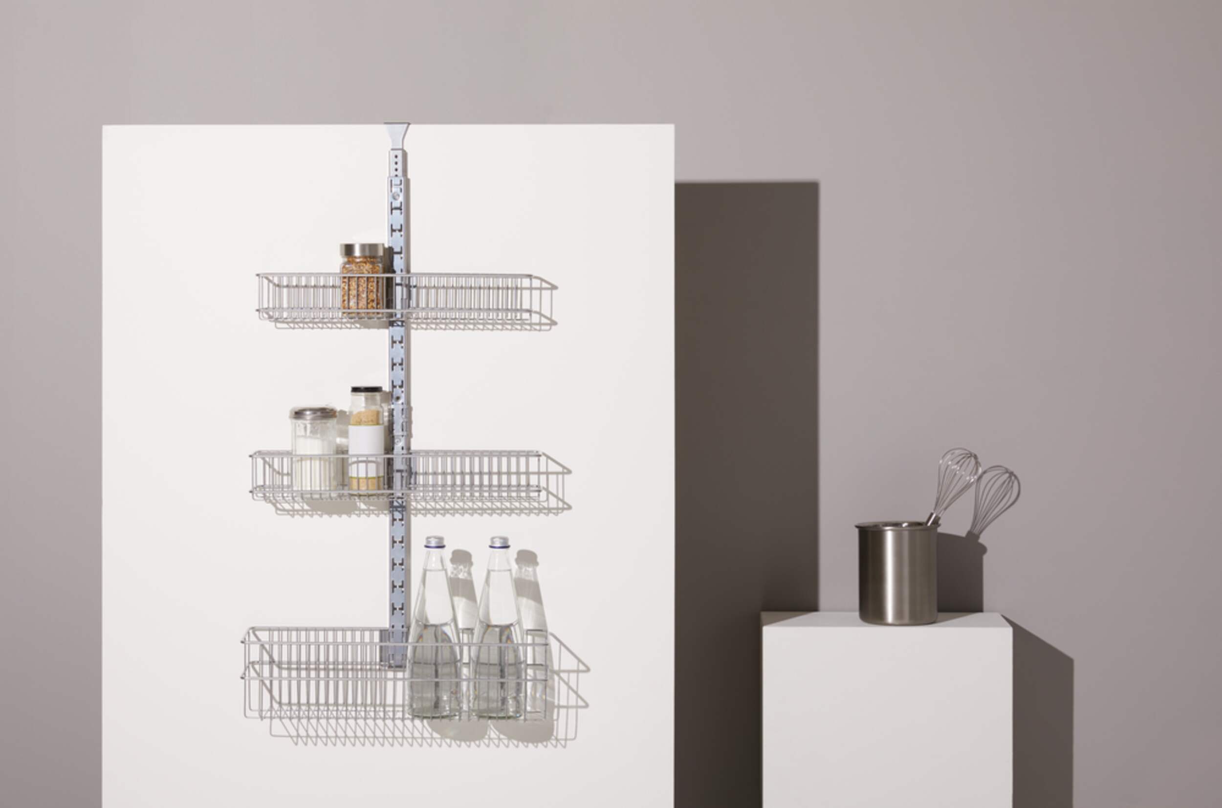 Type A Alpha Adjustable 3Basket OverTheDoor Storage Organizer For