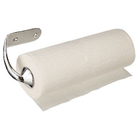 Kamenstein Stainless Steel Under Cabinet/Wall Mount Paper Towel Holder with Extension Arm & Mounting Hardware Front_Angled_Right