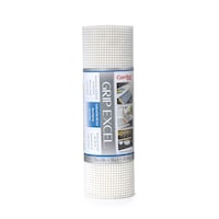 Revêtement de tablette/tiroir coussiné non adhésif Con-tact Grip Excel, blanc, 12 po x 10 pi Front_Flat