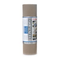 Revêtement de tablette/tiroir coussiné non adhésif Con-tact Grip Excel, taupe, 12 po x 10 pi Front_Flat
