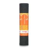 Revêtement de tablette/tiroir coussiné non adhésif haut de gamme Con-tact Grip, noir, 20 po x 4 pi