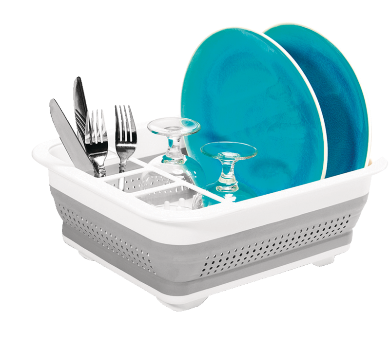 Madesmart Collapsible Folding Plastic Dish & Cutlery Drying/Draining