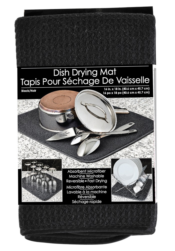 s&t Black Dish Drying Mat Canadian Tire