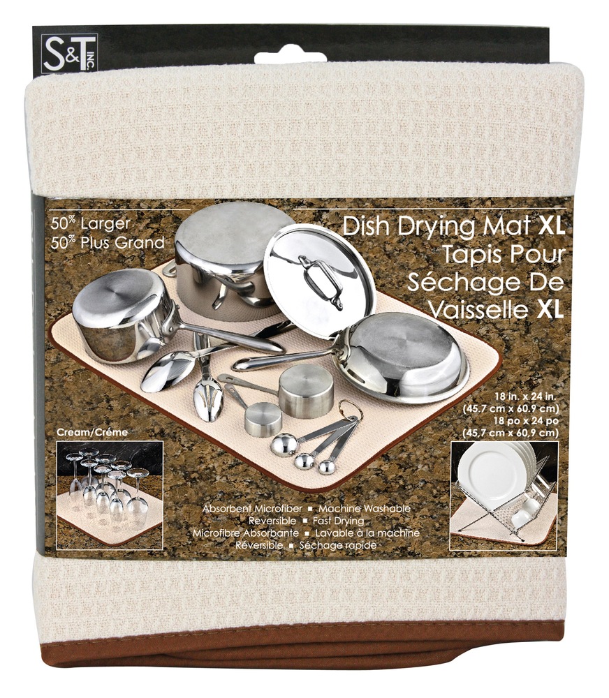 s&t ExtraLarge Grey Dish Drying Mat Canadian Tire
