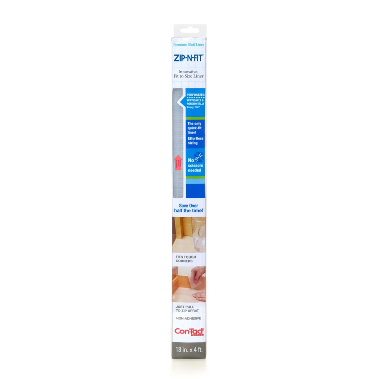 Con-Tact 20 In. x 4 Ft. Premium Clear Ribbed Non-Adhesive Shelf Liner