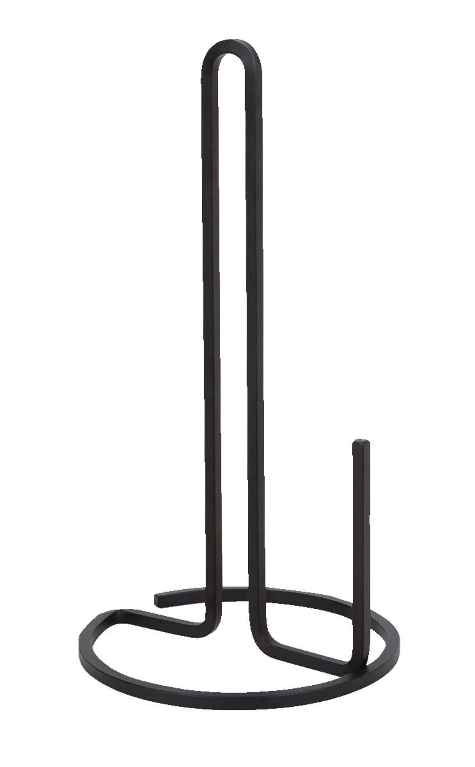 Umbra Squire Upright Metal Paper Towel Holder For Kitchen Countertop, Black Front_Elevated