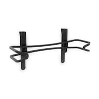Umbra Squire Under Cabinet/Wall Mount Metal Paper Towel Holder with Mounting Hardware, Black Front_Angled_Right