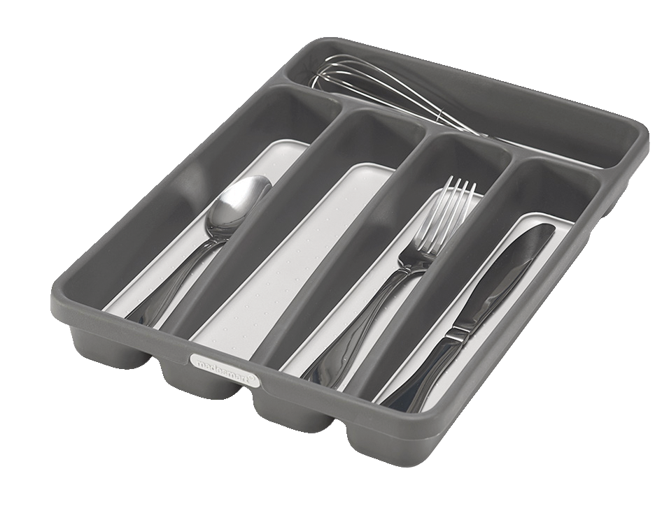 Madesmart Mini 5 Compartment Cutlery And Kitchen Utensil Drawer Organizer