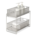 Madesmart Large 6-Compartment Cutlery & Kitchen Utensil Drawer Organizer  Tray/Holder, Clear