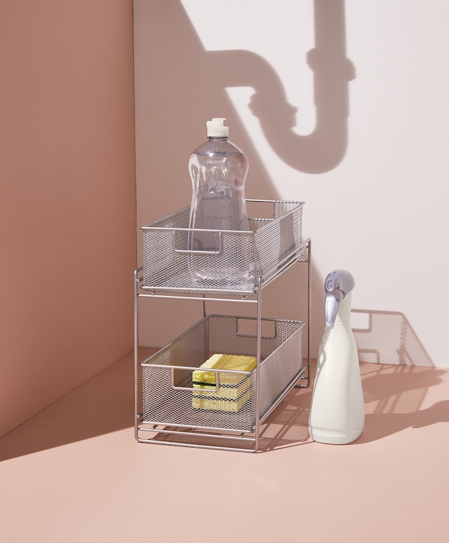 Type A Alpha UnderSink Metal Storage Organizer Rack/Stand with Pull