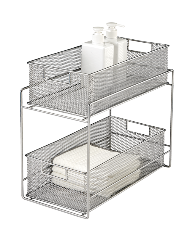 Type A Alpha UnderSink Metal Storage Organizer Rack/Stand with Pull