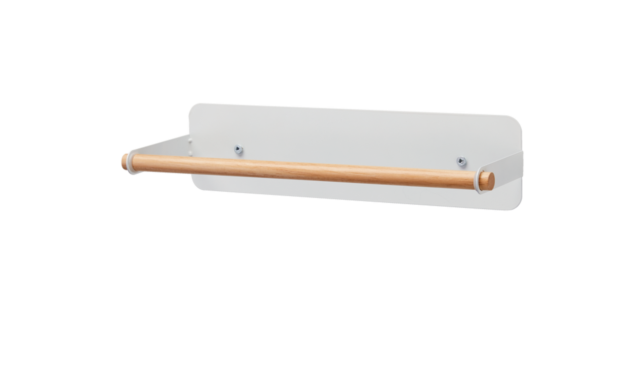 Type A Linear Under Mount Metal Paper Towel Holder with Mounting Hardware, White