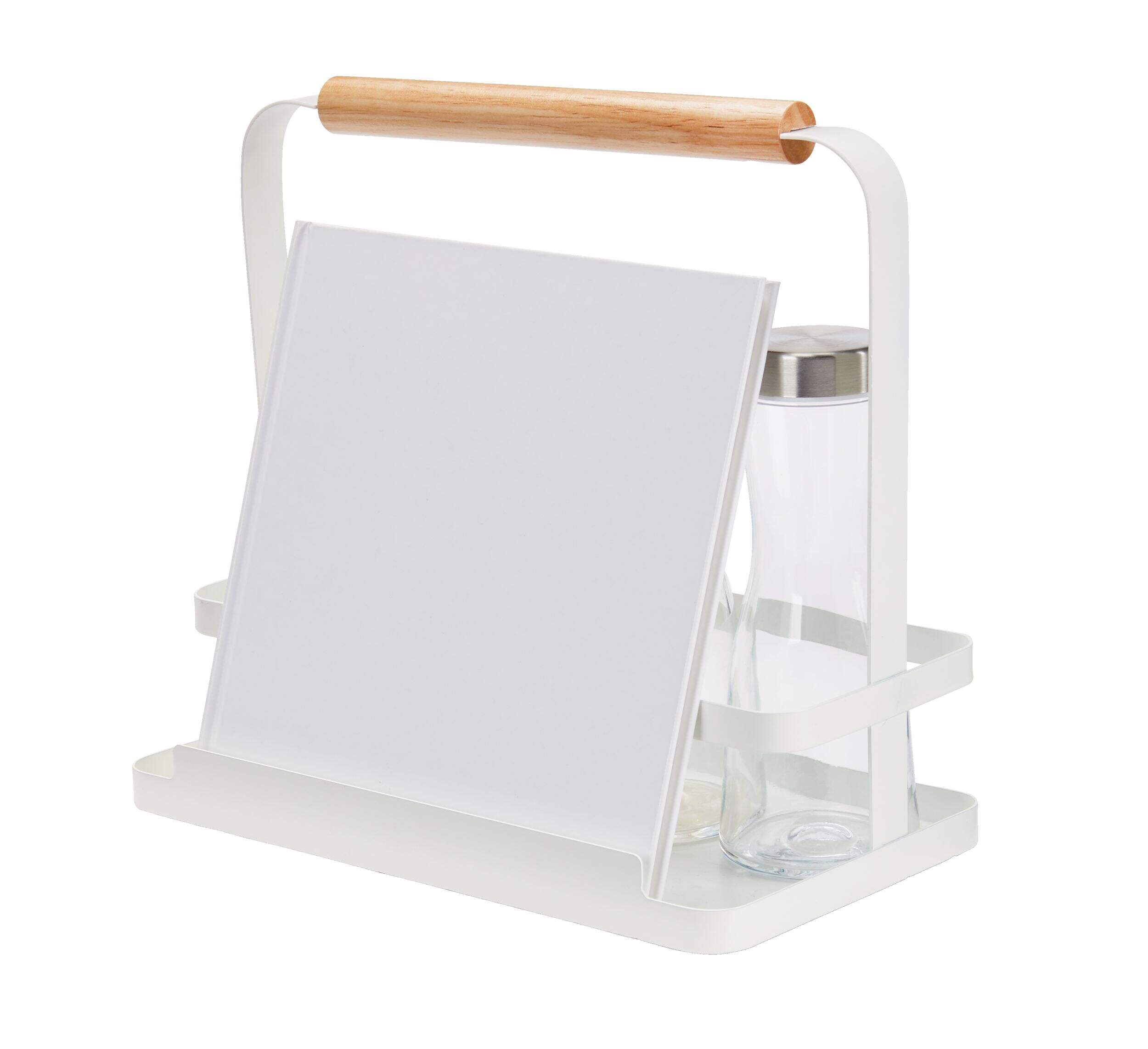 Type A Linear Metal Kitchen Countertop Storage Caddy & Tablet Stand