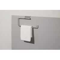 Type A Radiant Stainless Steel Over-Cabinet Paper Towel/Tea Towel/Dish Cloth Holder Front_Angled_Left