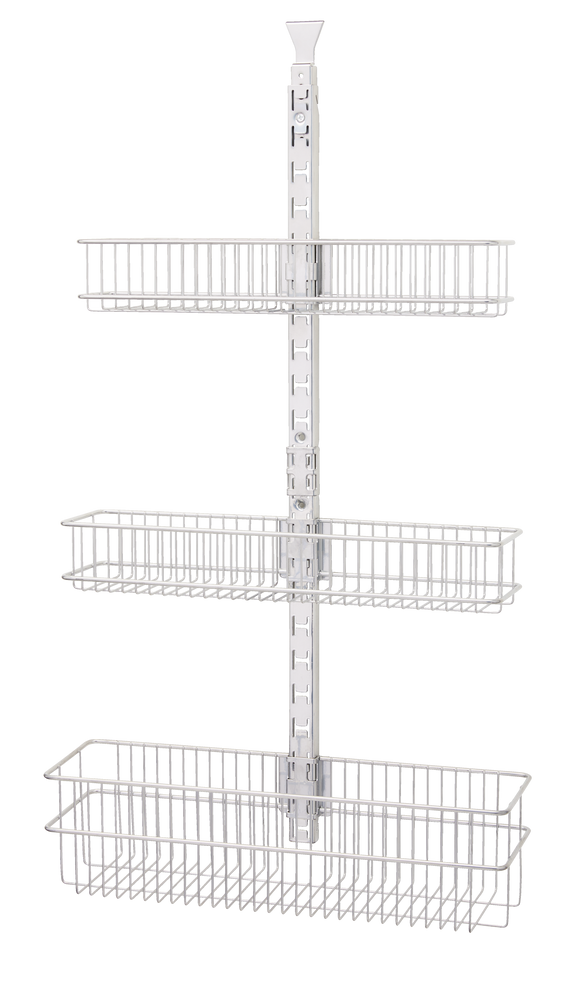 Type A Alpha Adjustable 3Basket OverTheDoor Storage Organizer For