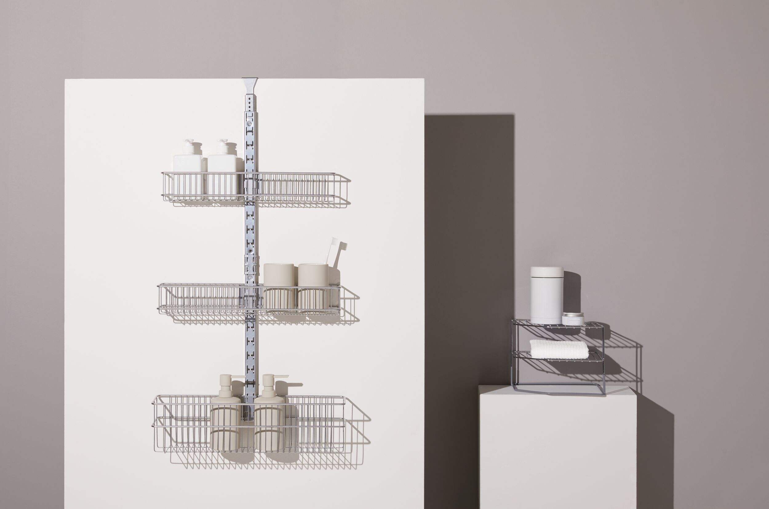 Type A Alpha Adjustable 3Basket OverTheDoor Storage Organizer For