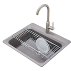 Égouttoir à vaisselle à grille de fond d'évier en acier inoxydable Type A  Stay, 10,5 x 13 po